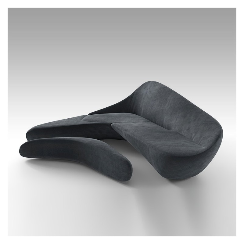 Zaha Hadid Inspired Moonlight Sofa | Geometric Curves Design Statement
