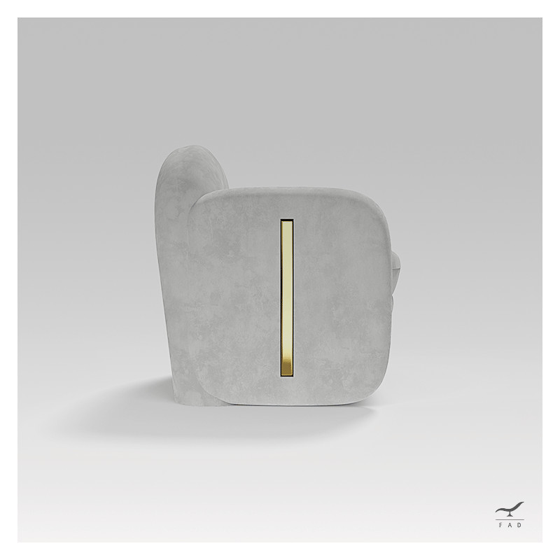 NED Armchair – Luxury Curved Armchair for Hotel Lobbies & Modern Interiors
