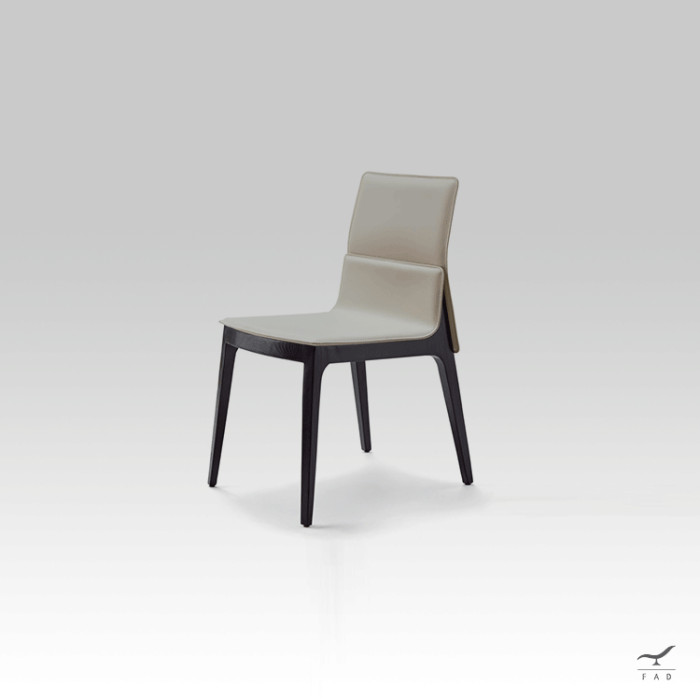 JOHN Chair – Leather & Wood Designer Dining Chair | FADESIGN
