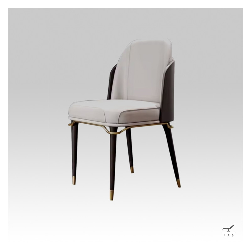 LAWRENCE Chair – Modern Chair with Metallic Accents | FADESIGN