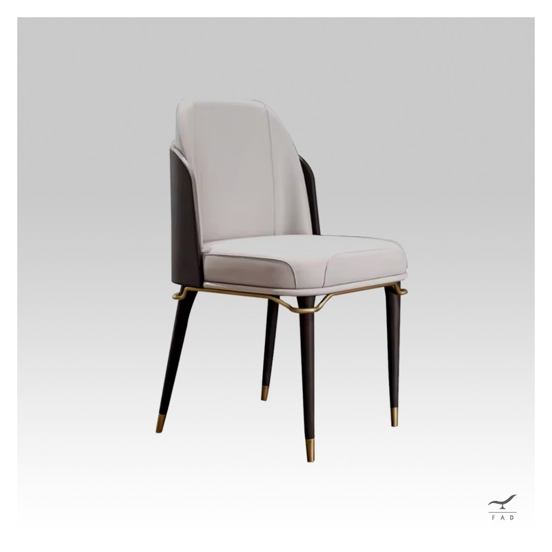 LAWRENCE Chair – Modern Chair with Metallic Accents | FADESIGN