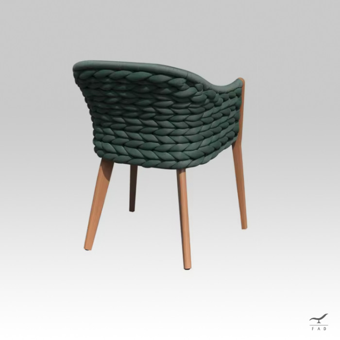 Sedia LIME TIME in rattan intrecciato, perfetta per arricchire il tuo spazio esterno