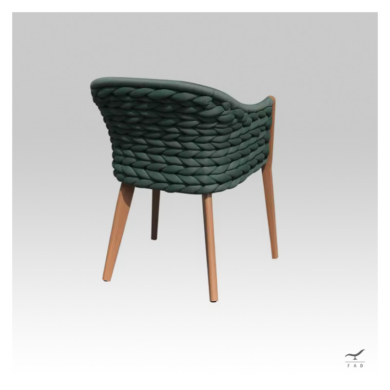 Sedia di lusso LIME TIME in rattan per ville e hotel