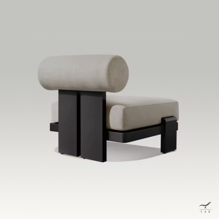 Poltrona LAZY TIME in legno scuro - Comfort e stile per esterni