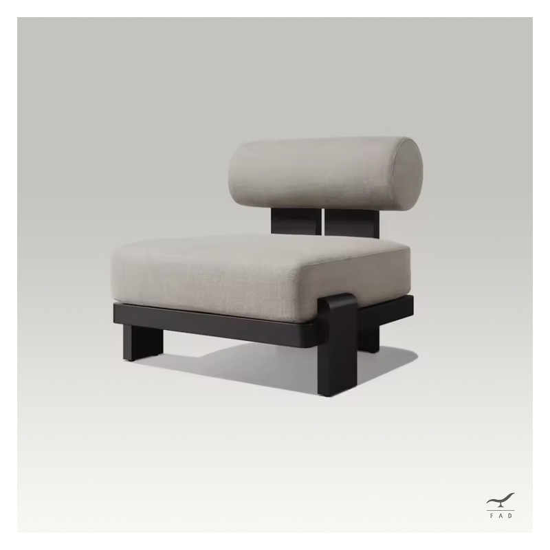 Poltrona LAZY TIME in legno scuro - Comfort e stile per esterni