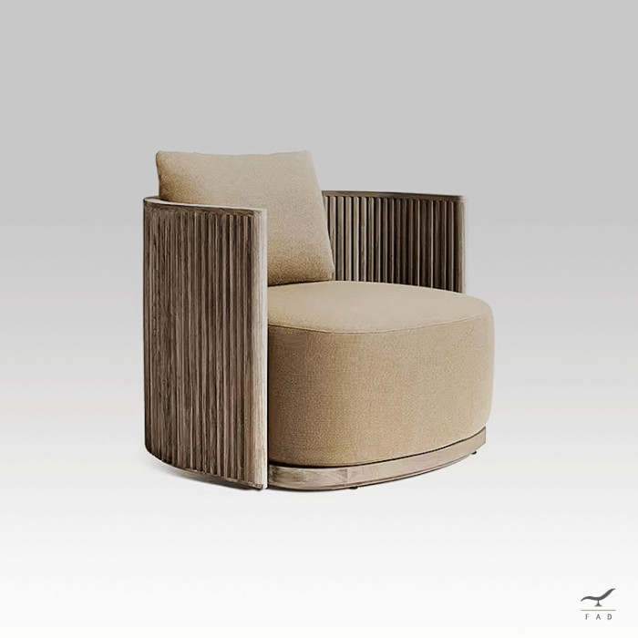 Poltrona APEX con struttura semicircolare