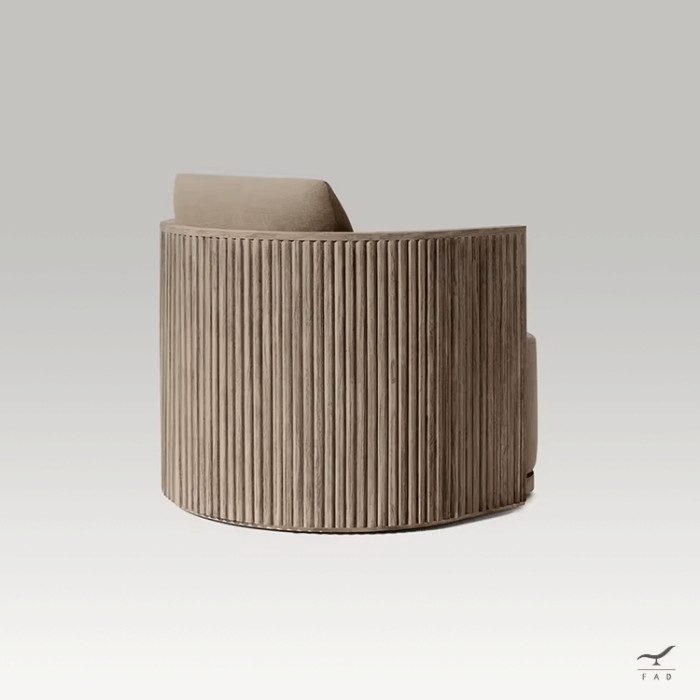 Poltrona APEX con struttura semicircolare