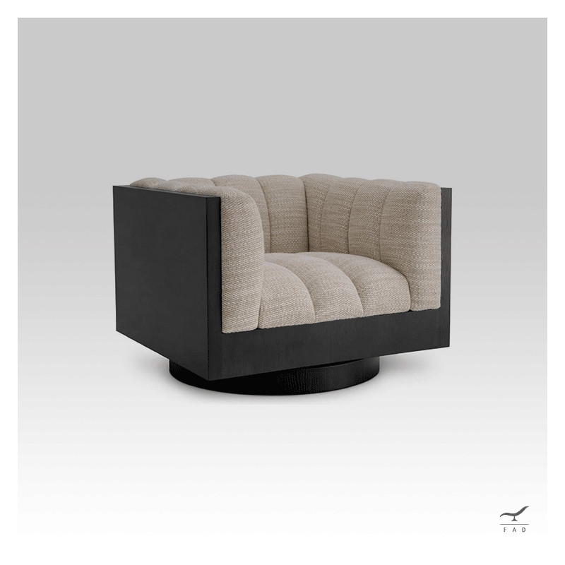 SHAWN Armchair – Swivel Luxury Designer Armchair for Villas & Hotels