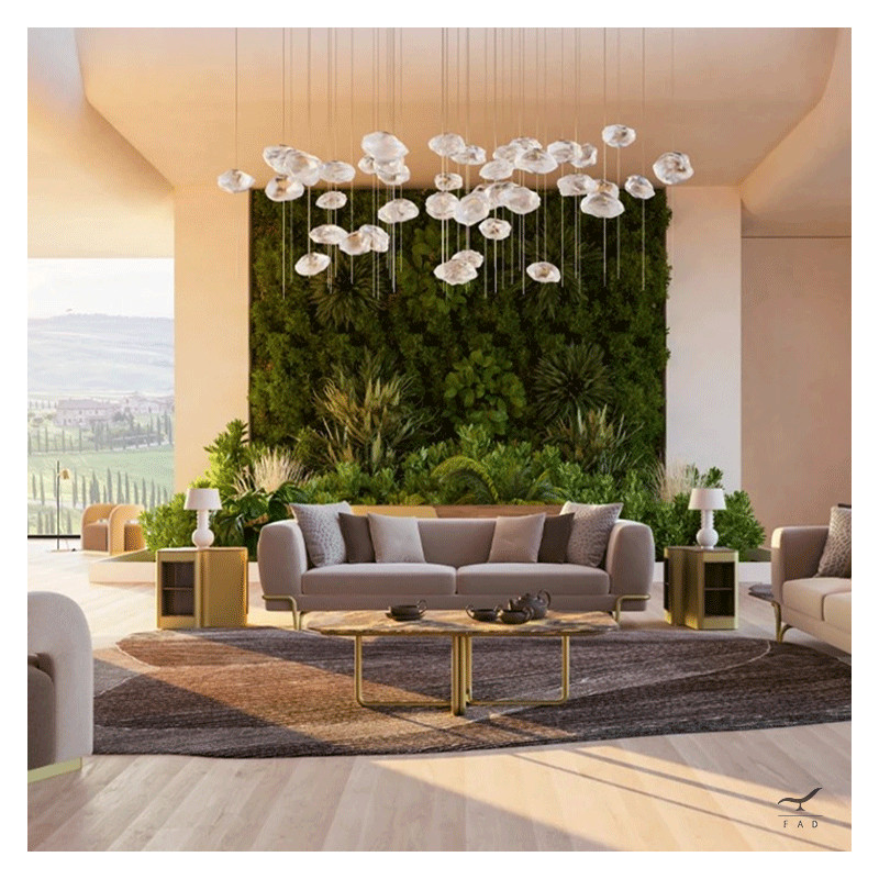 MIAMI Sofa | Brass Rod Frame and Curved Backrest | Luxury Design | FADesign