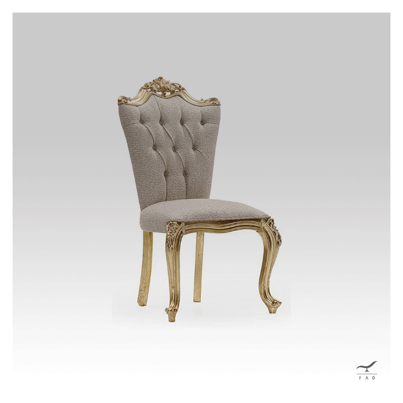 Luxury Baroque Chair for Hotel Dining Rooms and Villas | Customizable Antique Style Chair