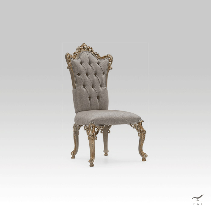 Luxury Baroque Chair for Hotel Dining Rooms and Elegant Apartments