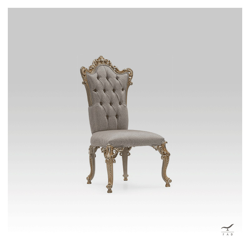 Baroque Chair for Luxury Dining Rooms | Sculpted Legs | Customizable