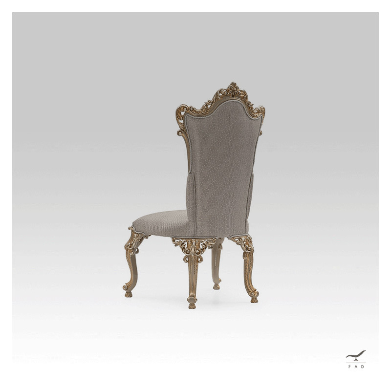 Baroque Chair for Luxury Dining Rooms | Sculpted Legs | Customizable