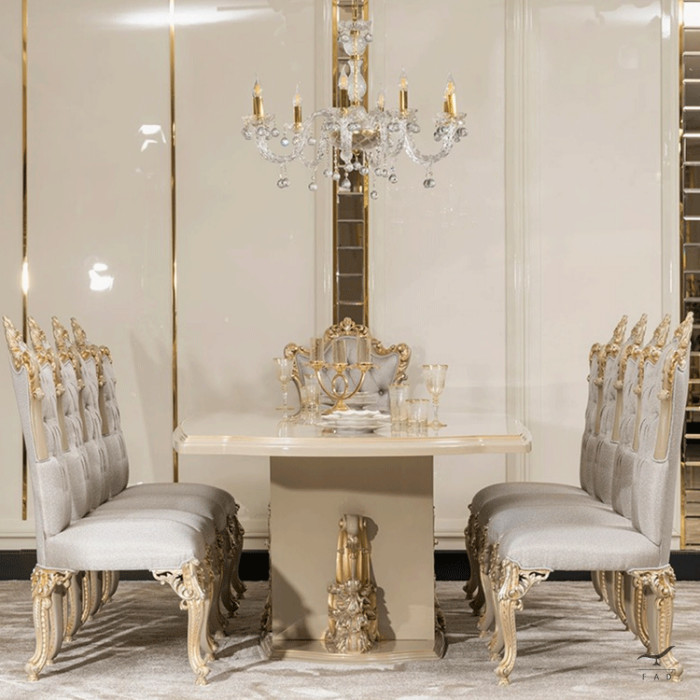Luxury Baroque Chair for Hotel Dining Rooms and Elegant Apartments