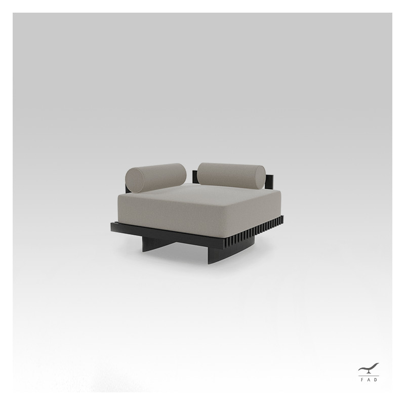Poltrona modulare FEIS in teak per outdoor di lusso