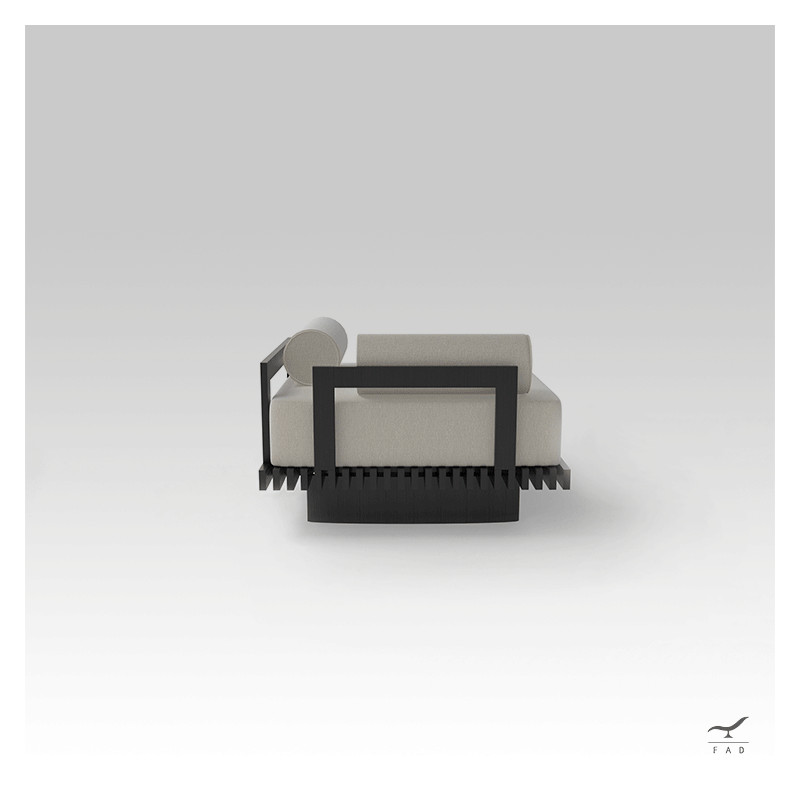 FEIS modular teak outdoor armchair for luxury villas and hotels