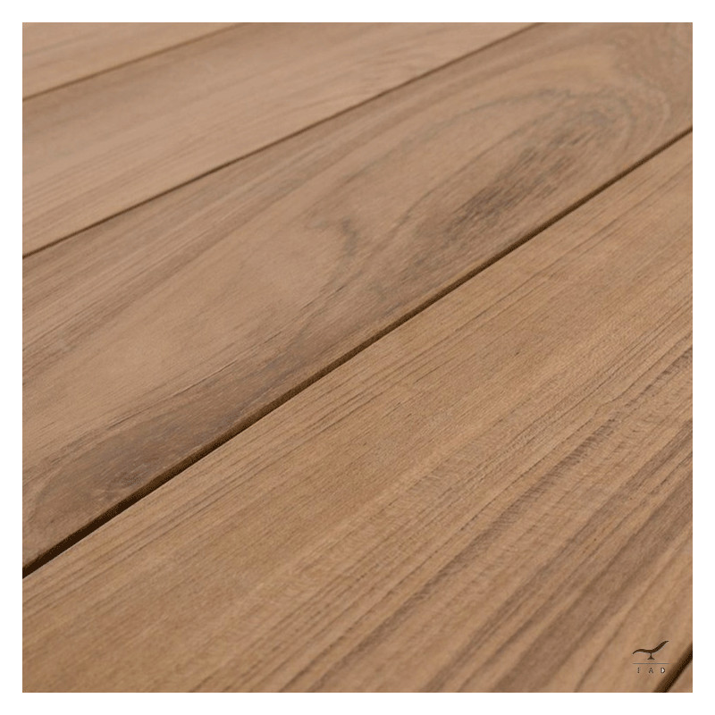 Tavolo THOR in alluminio e teak per outdoor di lusso