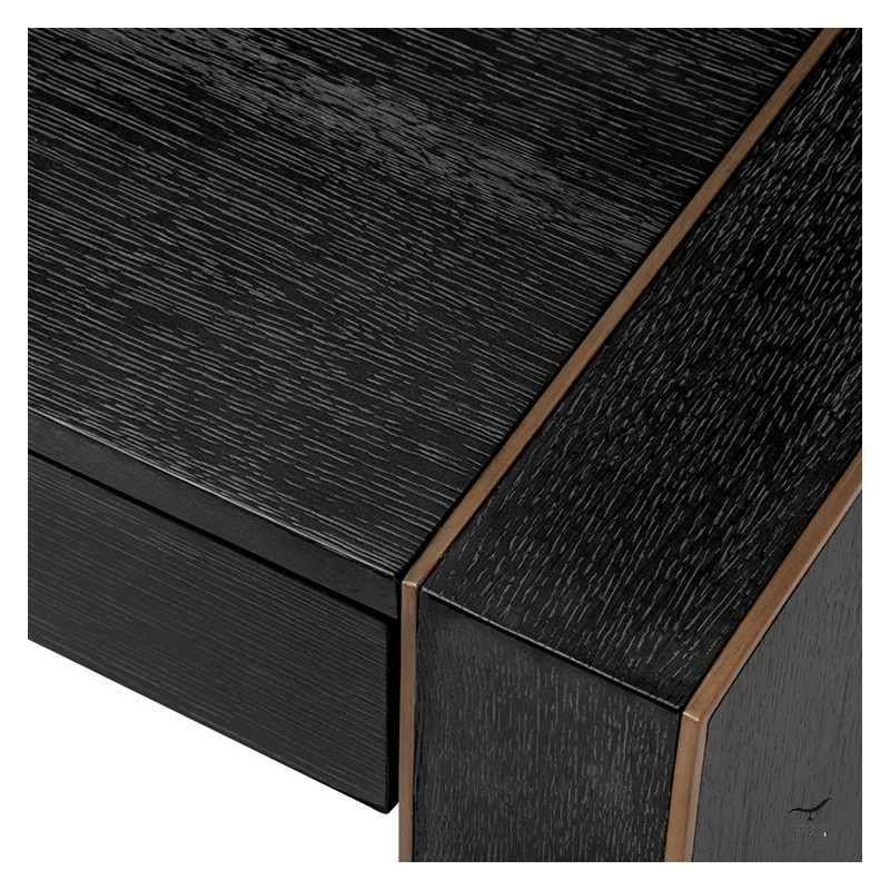 Scrivania UK in multistrato con cassetti ABS per uffici di lusso e design