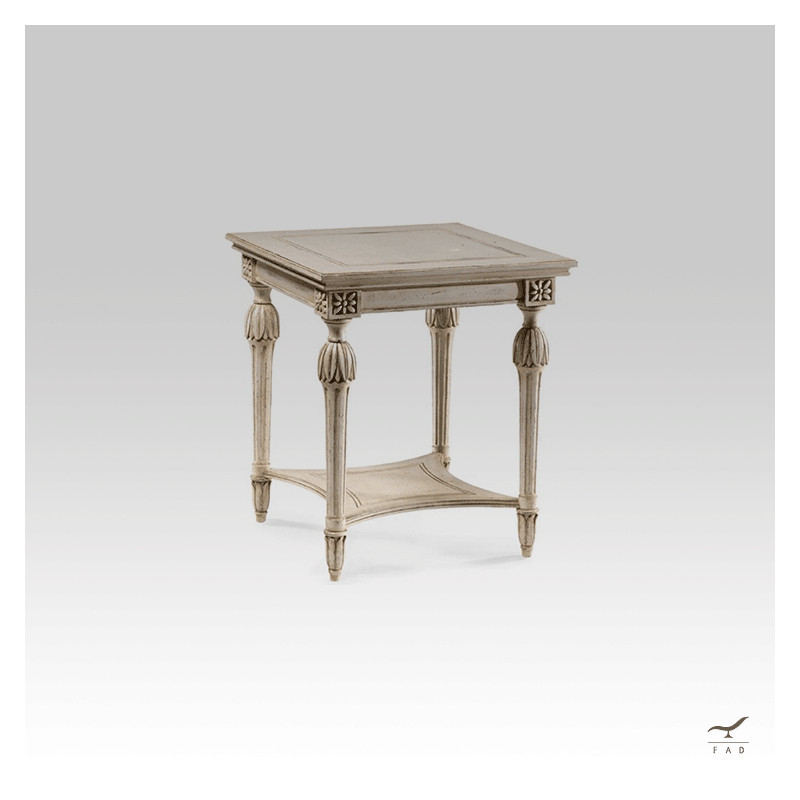 Luxury French Louis XVI Style Coffee Table with Floral Motifs | Customizable Design