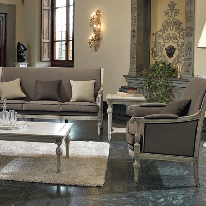 Tavolino Quadrato Stile Luigi XVI - Arredamento di Lusso