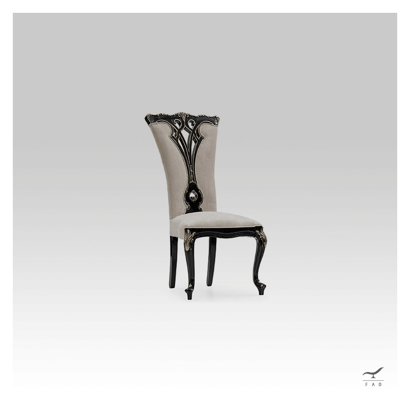 Luxury Louis XV Style Baroque Chair for Dining Rooms | Antique Sculpted Legs