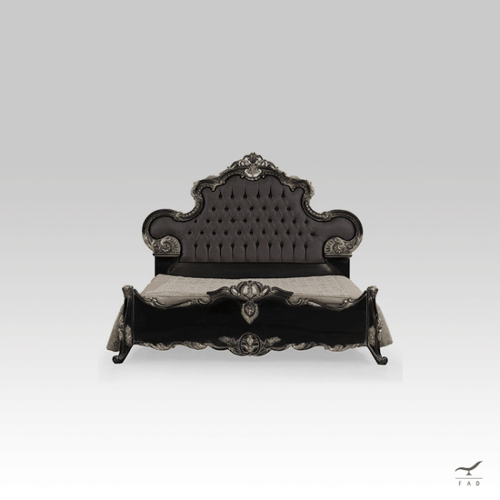Letto con struttura in legno laccato antico - Personalizzabile su richiesta