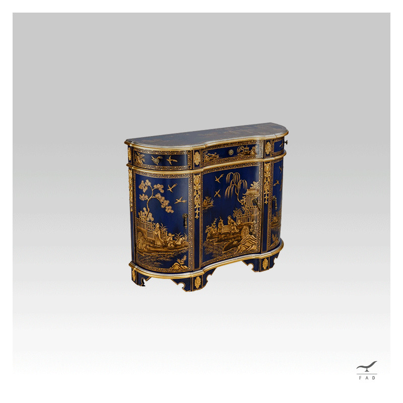 Antique style sideboard with Chinese decorations