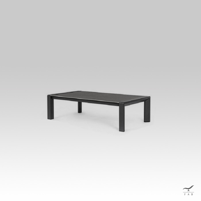 LEMON Square Painted Aluminium Coffee Table for Designer Gardens and Luxury Spaces