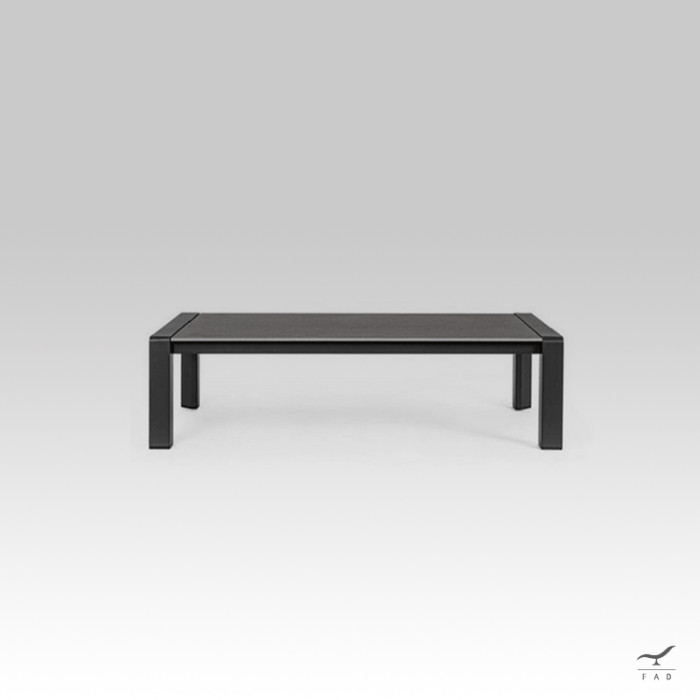 LEMON square aluminum outdoor coffee table for luxury villas and hotels