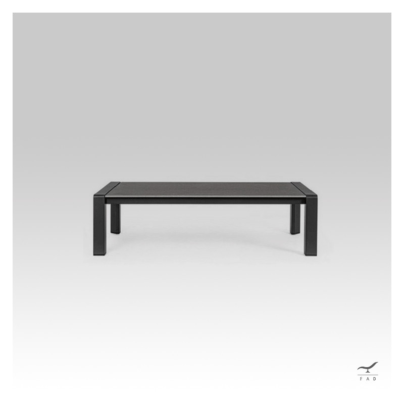 LEMON square aluminum outdoor coffee table for luxury villas and hotels
