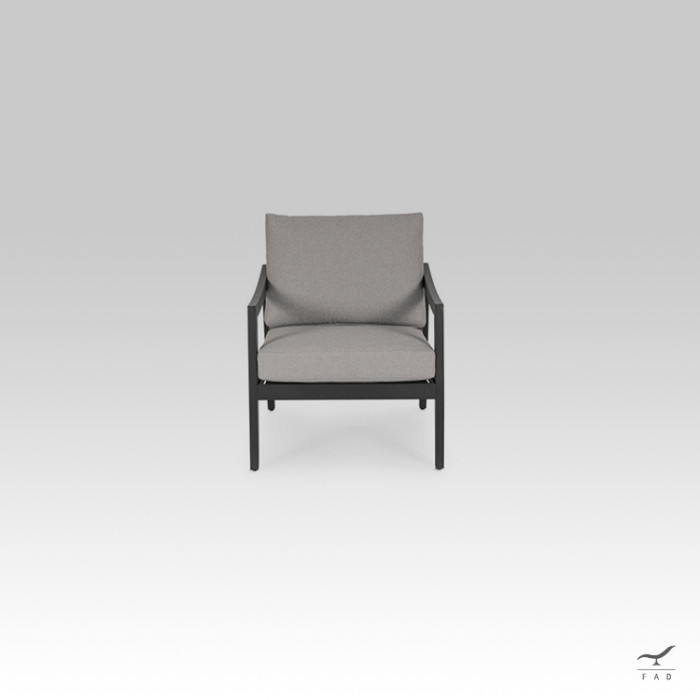 ORANGE aluminum outdoor chair for luxury villas and hotels