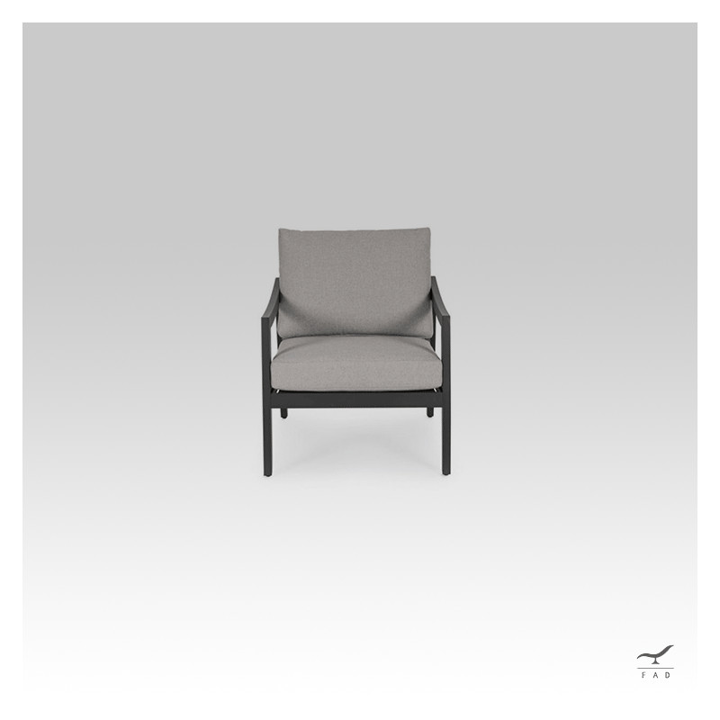 ORANGE aluminum outdoor chair for luxury villas and hotels