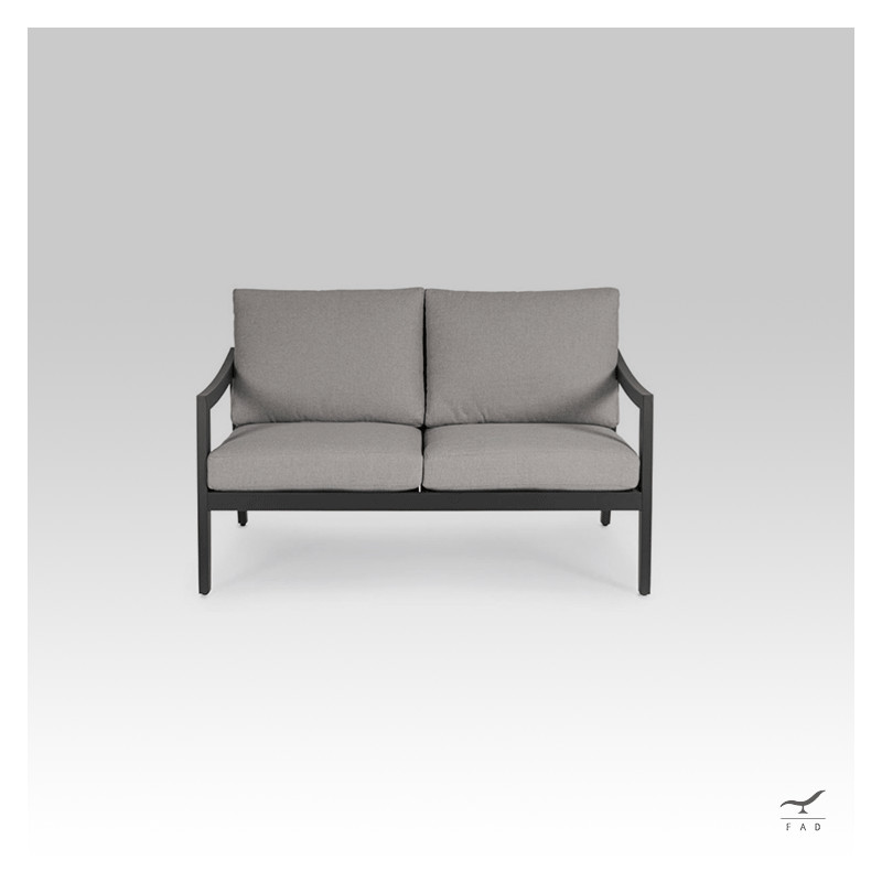 ORANGE aluminum outdoor sofa for luxury villas and hotels
