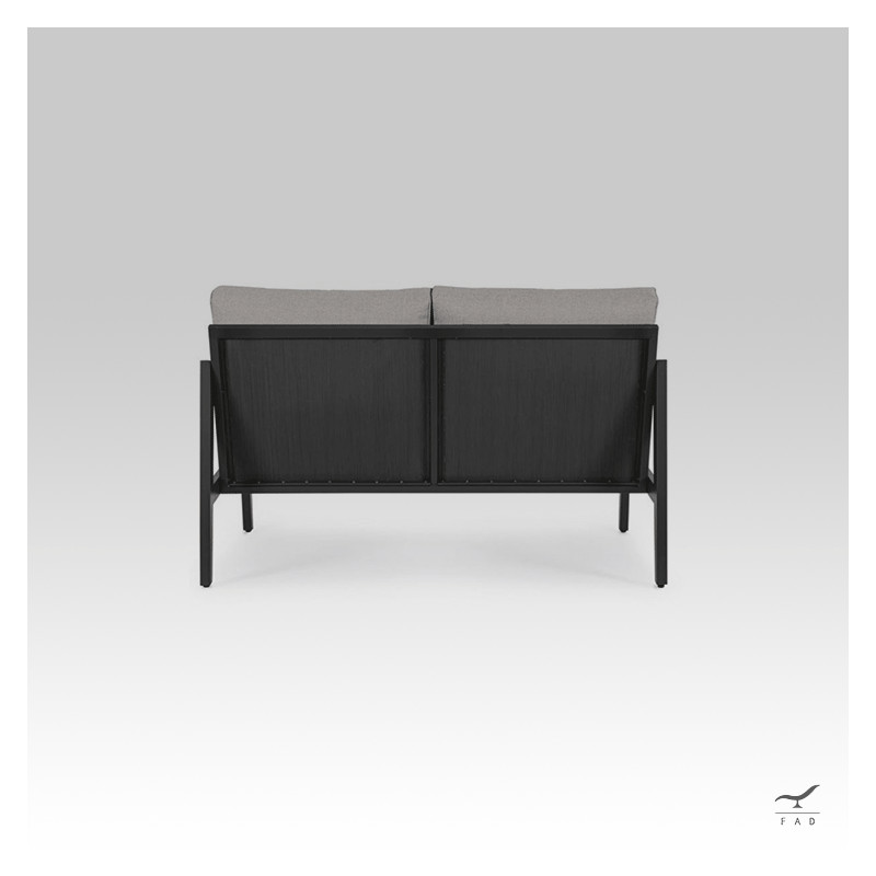 ORANGE aluminum outdoor sofa for luxury villas and hotels
