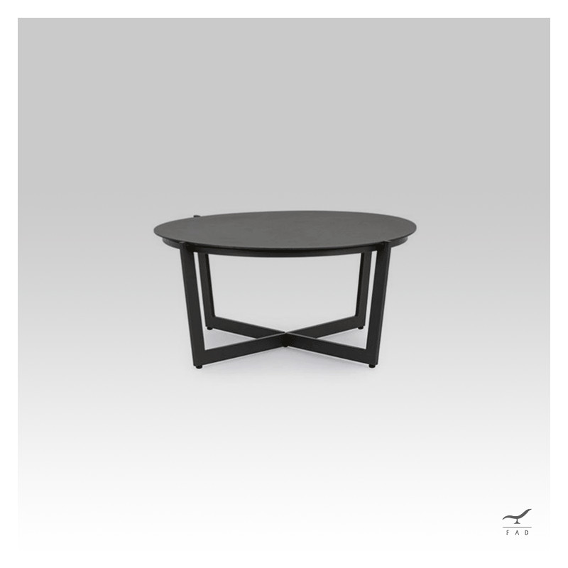 ORANGE aluminum outdoor coffee table for luxury villas and hotels