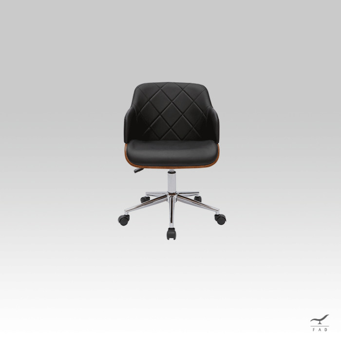 NEPAL Office Armchair: Modern Luxury Design with Steel Base and Eco-Leather Seat