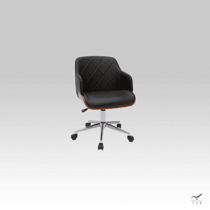 NEPAL Office Armchair: Modern Luxury Design with Steel Base and Eco-Leather Seat