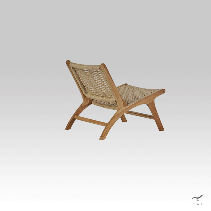 CHADY Outdoor Teak Chair with Hemp Weaving | Luxury Design Furniture