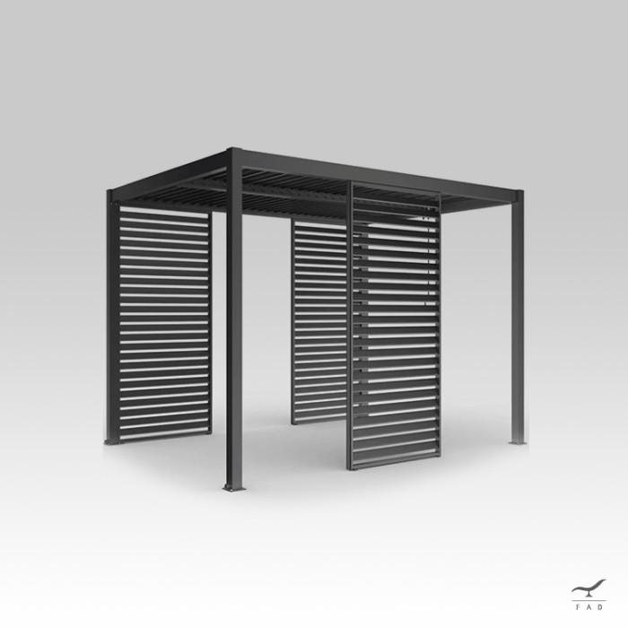 Pergola a Lamelle per Esterni di Design | Struttura in Alluminio Riciclabile