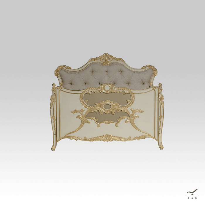 Luxury Carved, Lacquered and Gilded Cradle for Princely Child's Bedroom