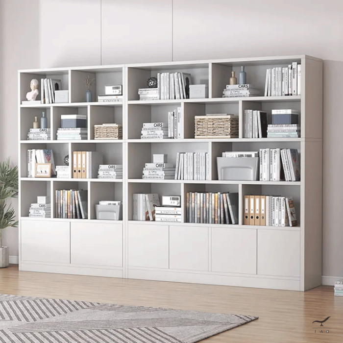 Libreria per Ufficio Personalizzabile in Multistrato | Design Elegante per Ufficio di Lusso