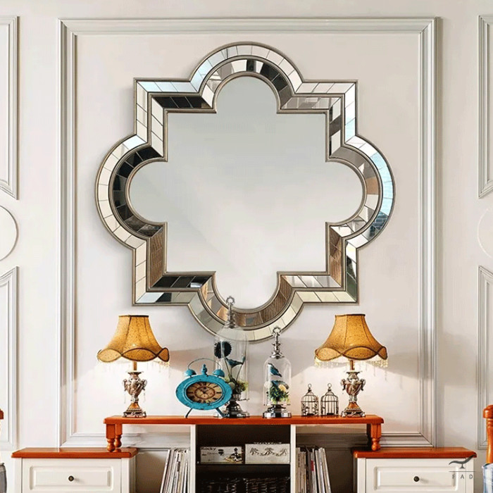 BRILLANT Design Mirror - Unique Octagonal Flower Shape | Customizable Options Available