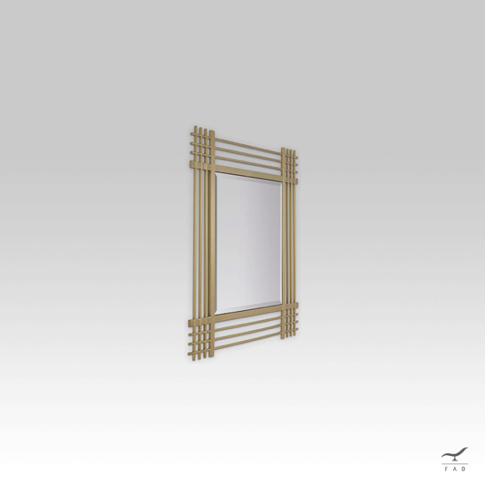 METIS Square Designer Mirror - Steel Frame Elegant Decor | Customize Shape