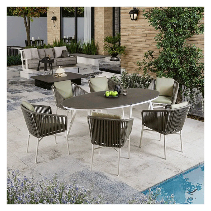 Luxury Outdoor Table - Painted Aluminum KLAPSY Table