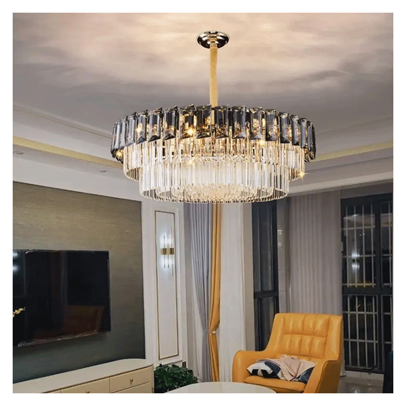 Luxury CHOPIN Design Chandelier with Elegant Crystal Drops | 15 Lights