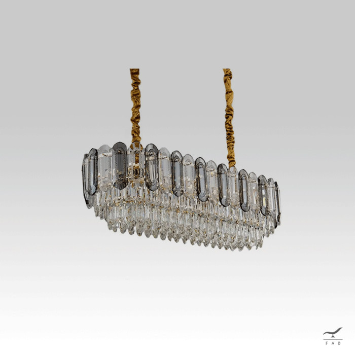 Luxury TIERSEN Rectangular Crystal Chandelier | Perfect for Modern Spaces