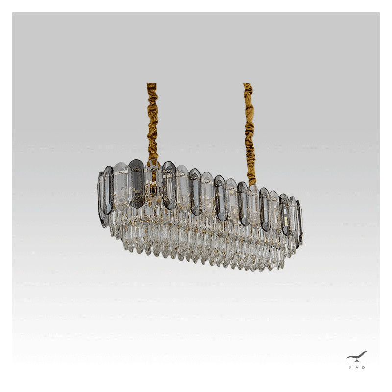 Luxury TIERSEN Rectangular Crystal Chandelier | Perfect for Modern Spaces