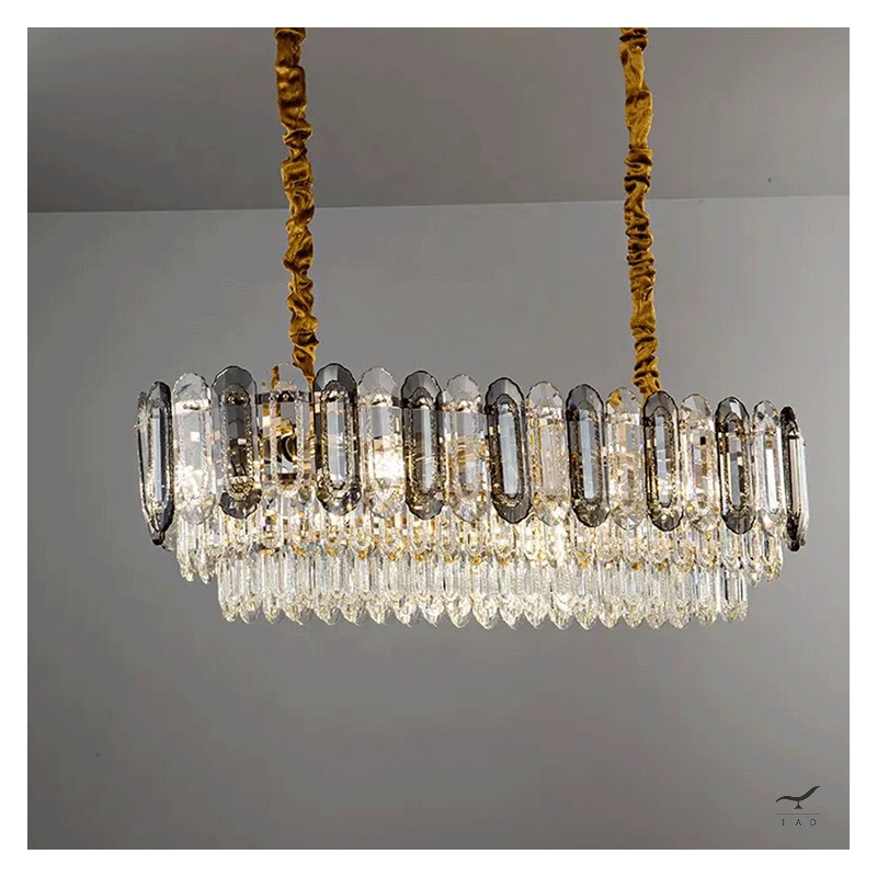 Luxury TIERSEN Rectangular Crystal Chandelier | Perfect for Modern Spaces