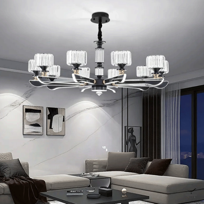 Lampadario SATIE in vetro soffiato verniciato | Design moderno ed elegante