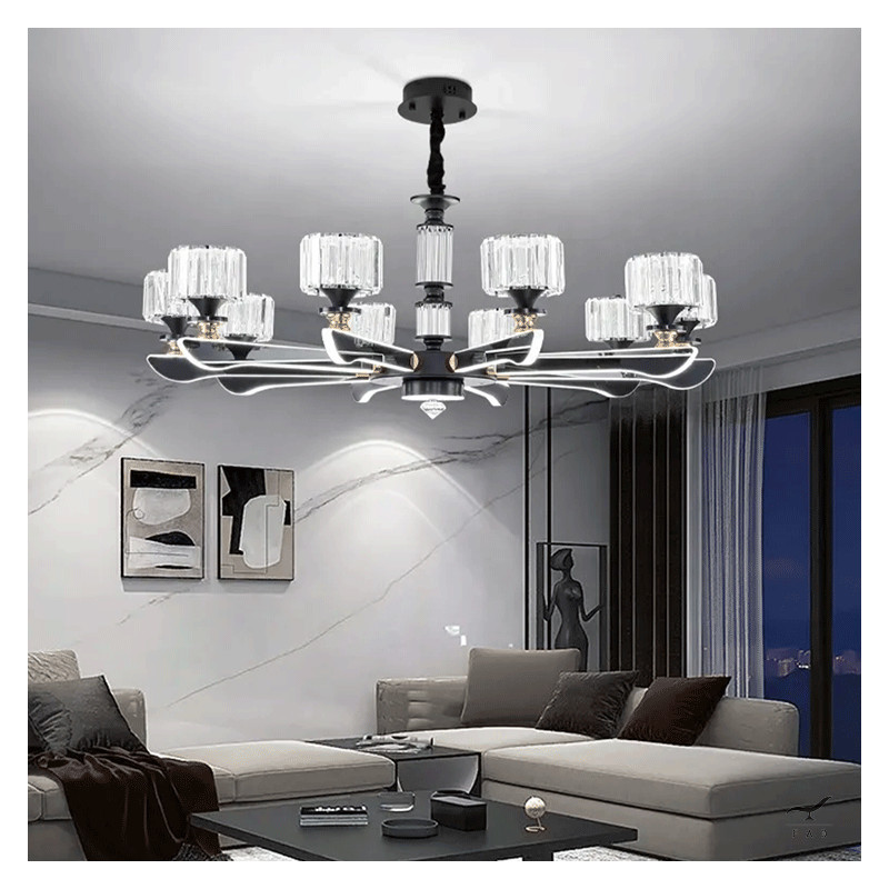 Modern SATIE Blown Glass Chandelier | Customizable Design